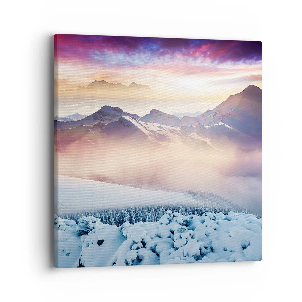 Quadro em tela - O poder e a pureza da natureza - 40x40 cm