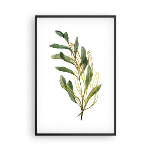 Pôster com moldura preta - Tudo que é bom - 61x91 cm