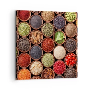 Quadro em tela - Todos os sabores do mundo - 60x60 cm