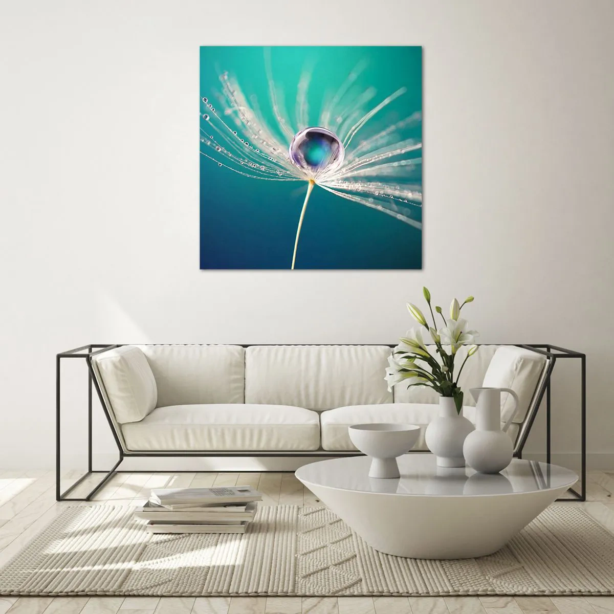Quadro em vidro - Momento místico - 30x30 cm