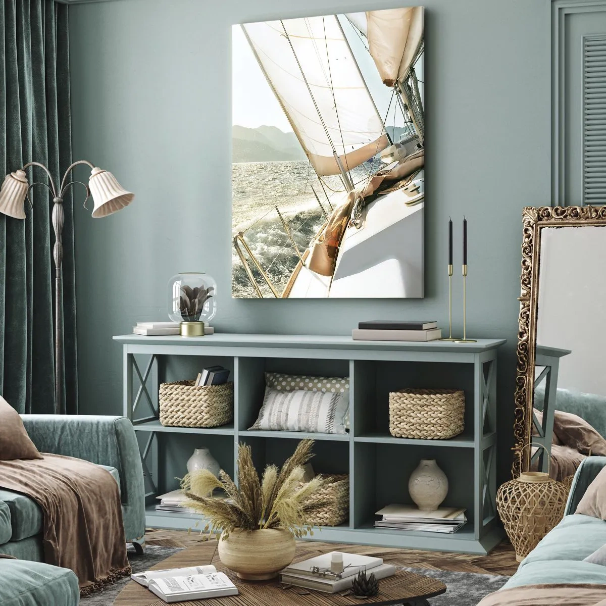 Quadro em tela - Sob a vela - 50x70 cm