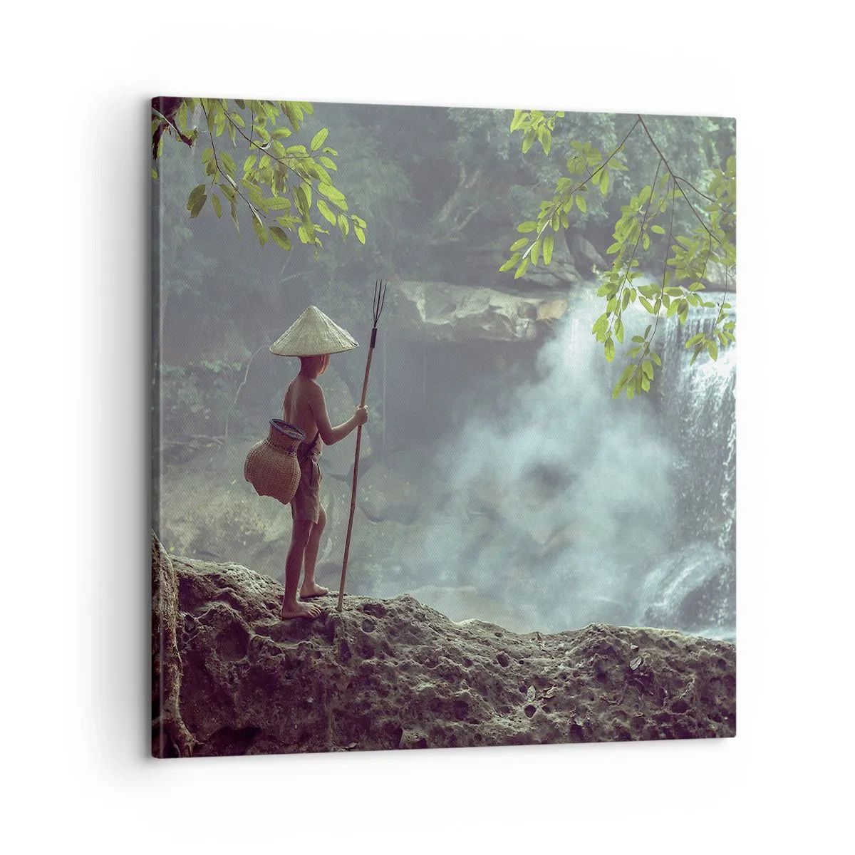 Quadro em tela - Amigo da natureza - 60x60 cm