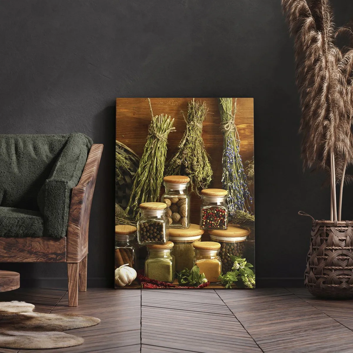 Quadro em tela - Magias da cozinha - 55x100 cm