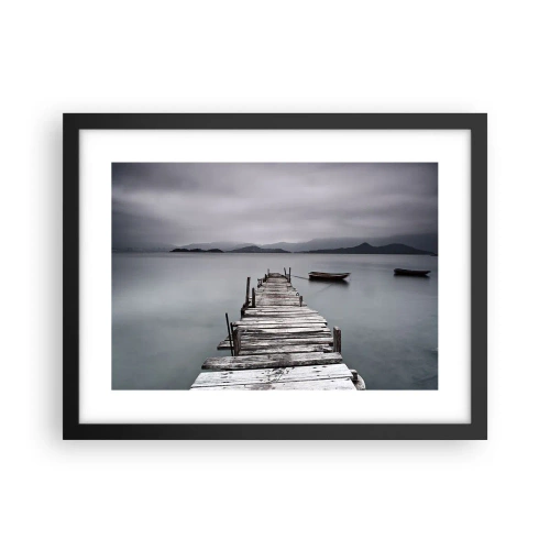 Pôster com moldura preta - Amanhã pode ir - 40x30 cm