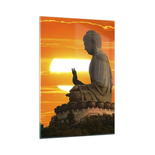 Quadro em vidro - Sem medo do mundo - 80x120 cm