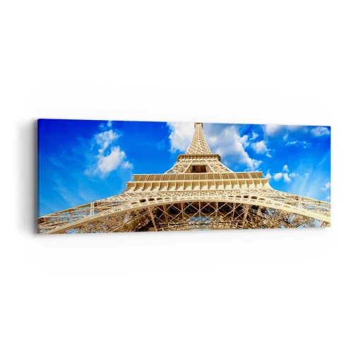 Quadro em tela - Alcançando o céu e as nuvens - 90x30 cm