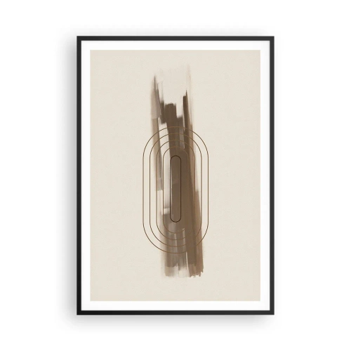 Pôster com moldura preta - Um sopro de cinza - 70x100 cm