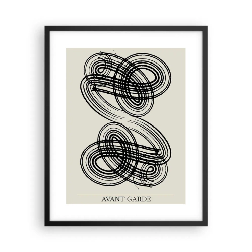 Pôster com moldura preta - Saiu espontaneamente - 40x50 cm