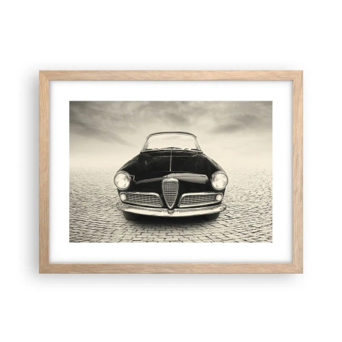 Pôster com moldura de carvalho claro - E como não me amar? - 40x30 cm