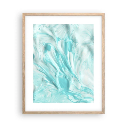 Pôster com moldura de carvalho claro - Juntos para sempre - 40x50 cm