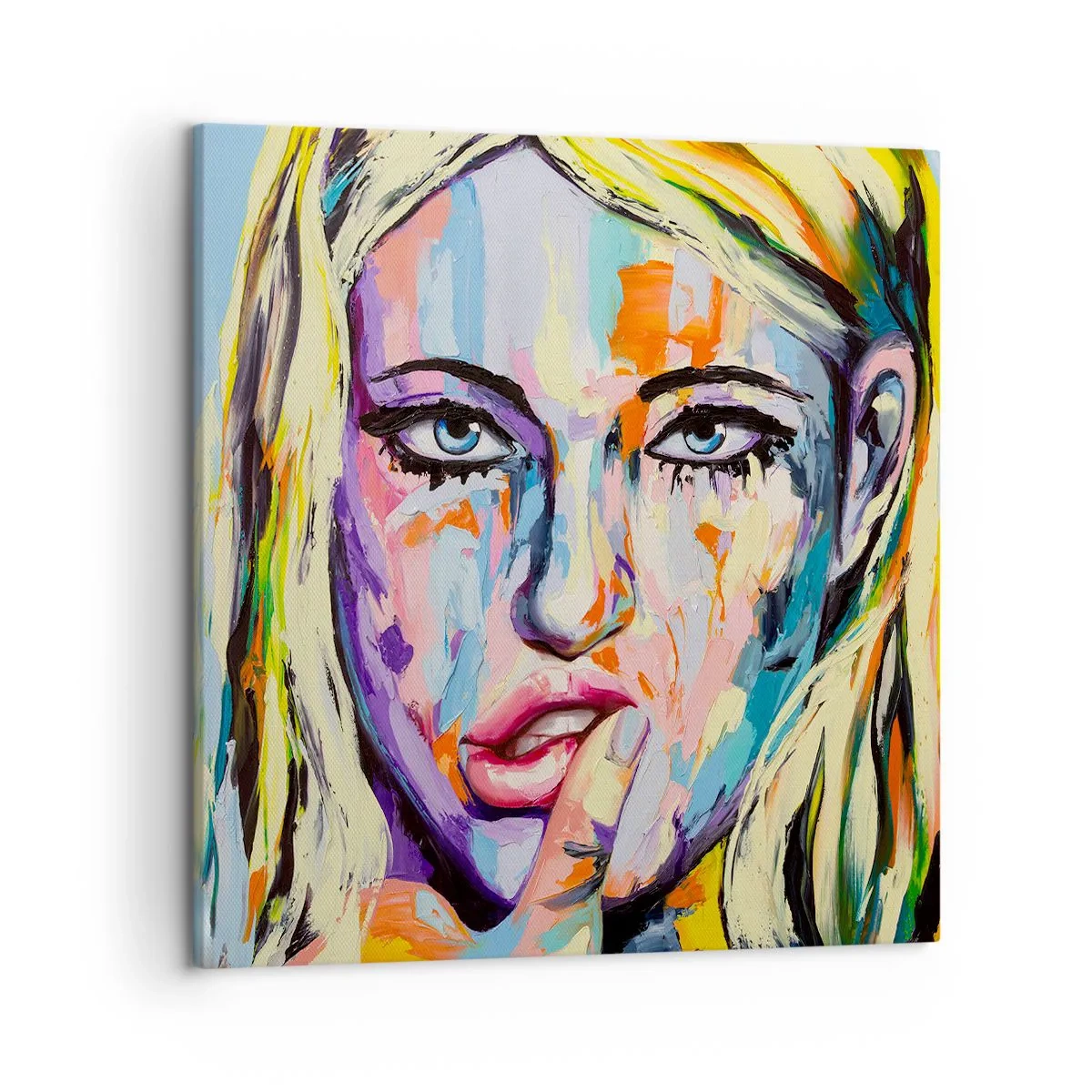 Quadro em tela - Olhe-a diretamente nos olhos - 50x50 cm
