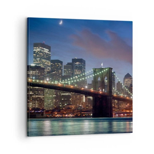 Quadro em tela - Noite brilhante - 60x60 cm