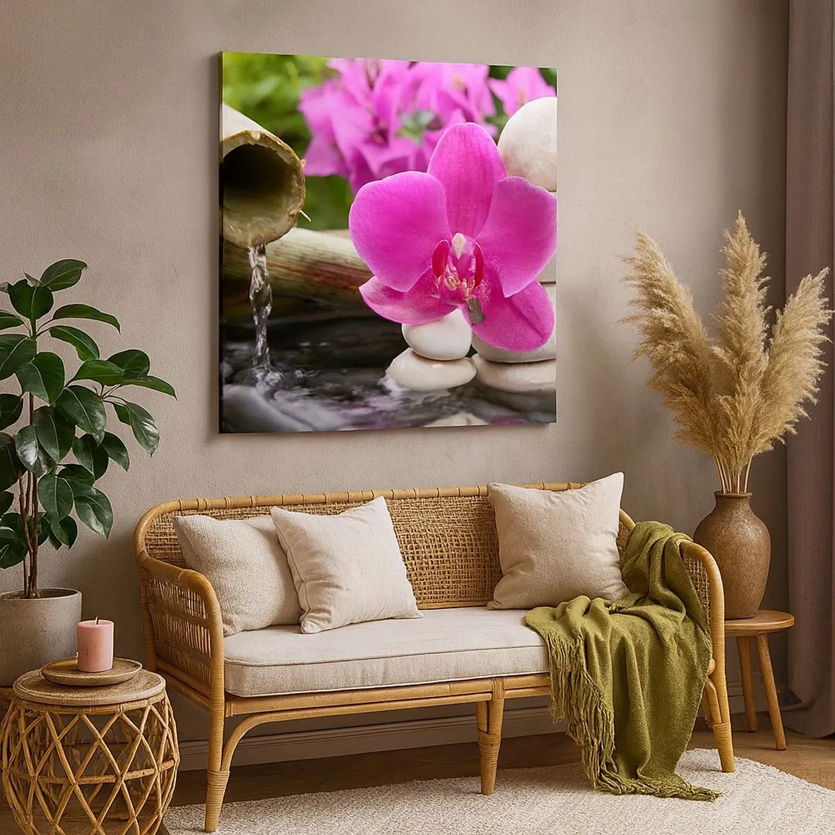 Quadro em tela - Descanso imediato - 30x30 cm