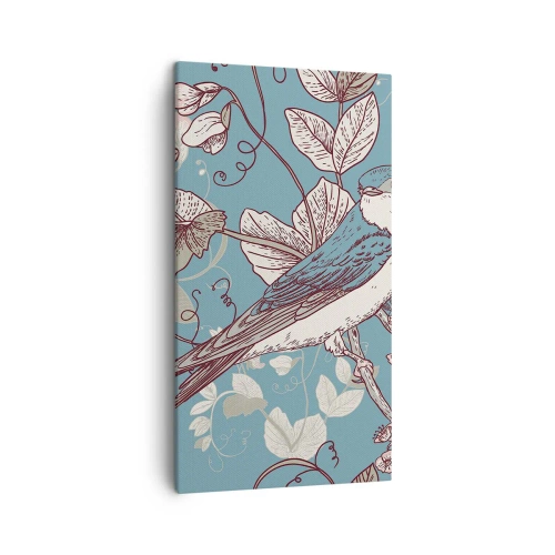 Quadro em tela - Cantos no choupo-branco - 45x80 cm