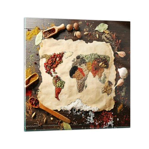 Quadro em vidro - Todos os gostos do mundo - 70x70 cm