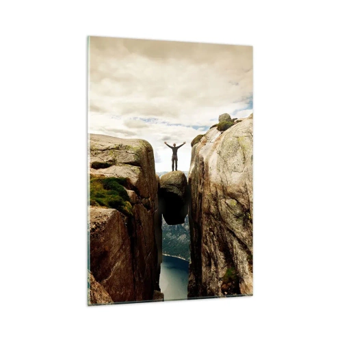 Quadro em vidro - Como me sinto?! - 80x120 cm