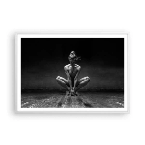 Pôster em moldura branca - A energia da dança - 100x70 cm
