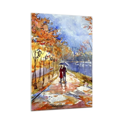 Quadro em vidro - Juntos até ao limite do tempo - 50x70 cm