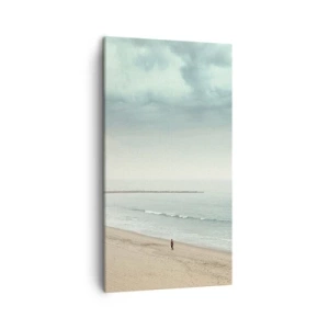 Quadro em tela - Em busca da paz - 45x80 cm