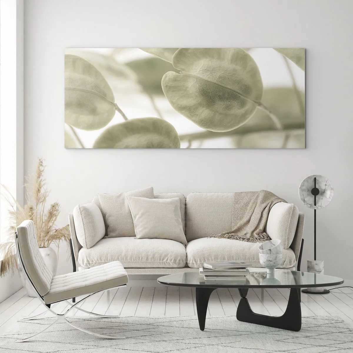 Quadro em vidro - No começo eram folhas... - 100x40 cm