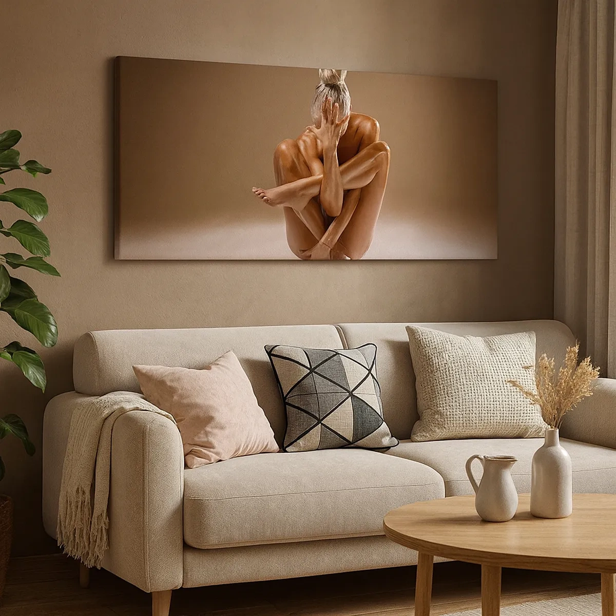 Quadro em tela - Unidade de corpo e alma - 30x30 cm