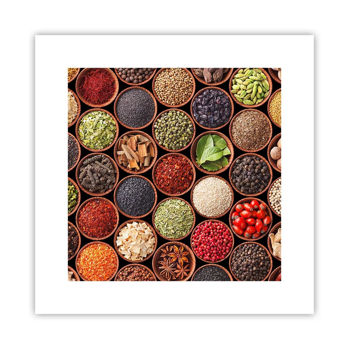 Pôster - Todos os sabores do mundo - 30x30 cm