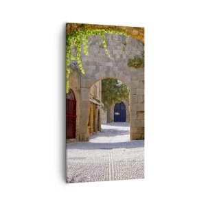 Quadro em tela - Em breve aparecerá uma procissão - 55x100 cm
