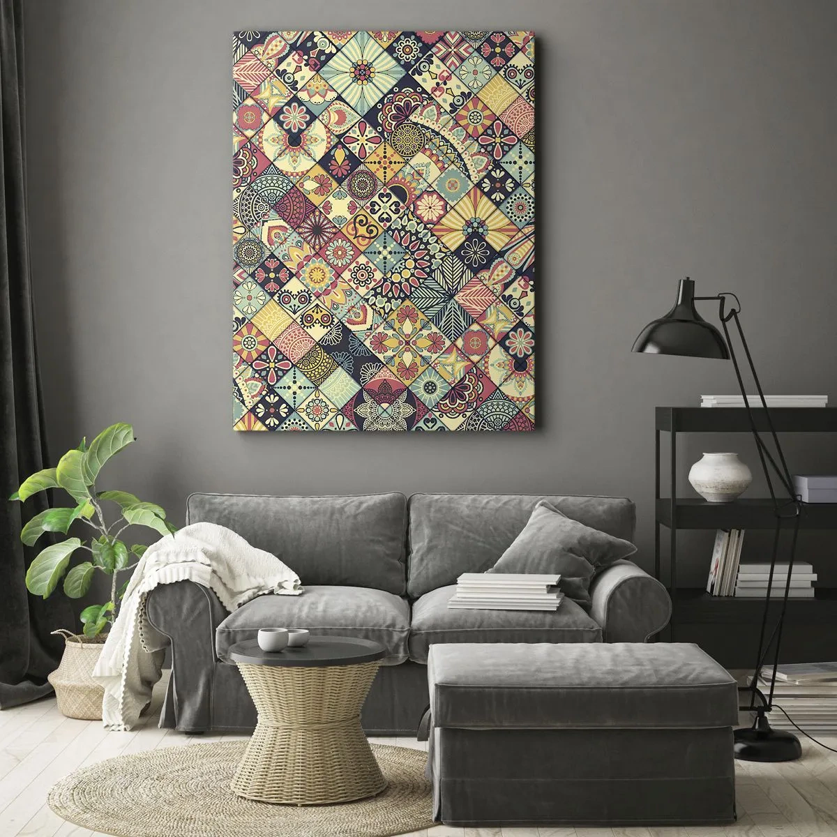 Quadro em tela - Vibrações marroquinas - 70x100 cm