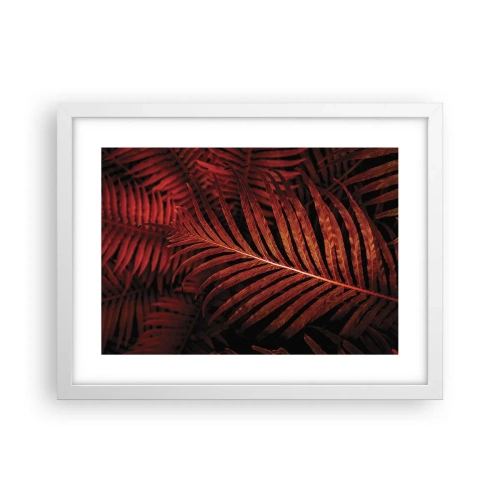 Pôster em moldura branca - O calor da vida - 40x30 cm