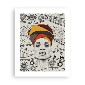 Pôster - Retrato africano - 40x50 cm