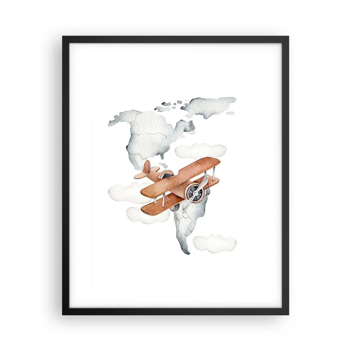 Pôster com moldura preta - Com espírito pioneiro - 40x50 cm