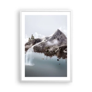 Pôster em moldura branca - Pelos olhos de um surrealista - 50x70 cm