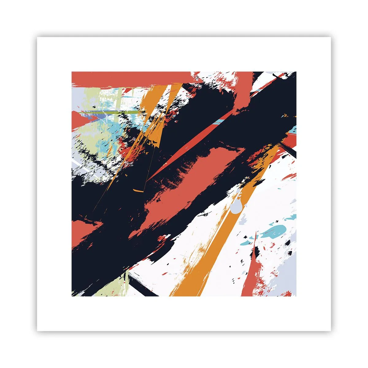 Pôster - Composição dinâmica - 30x30 cm