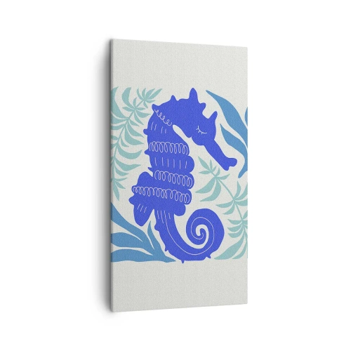 Quadro em tela - Em um prado subaquático - 45x80 cm