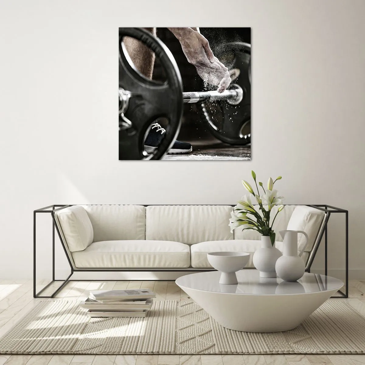 Quadro em vidro - Desafio aceite! - 70x70 cm