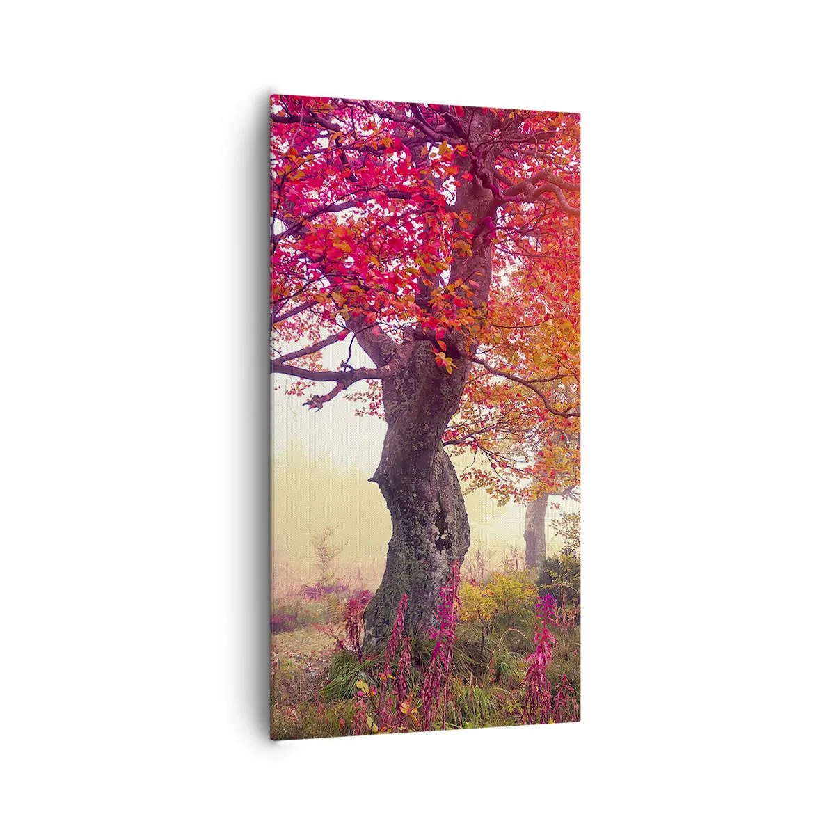 Quadro em tela - Um frenesi de florescimento - 65x120 cm