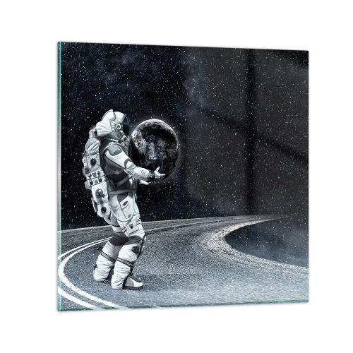 Quadro em vidro - Na Via Láctea - 30x30 cm