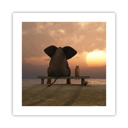 Pôster - Como é bom ficarmos em silêncio juntos - 40x40 cm