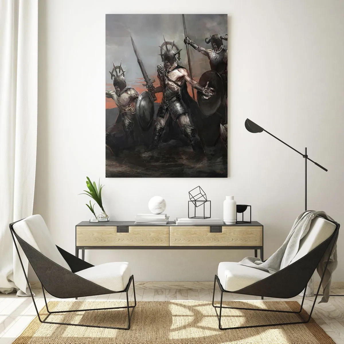 Quadro em vidro - Com ou em um escudo - 50x70 cm