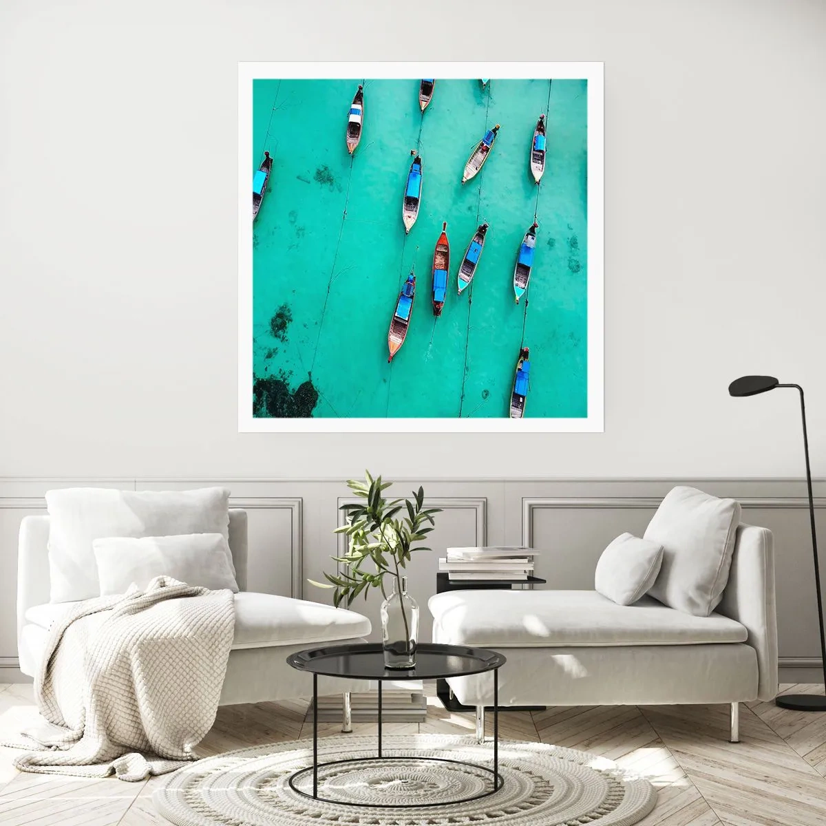 Pôster - Na alegre expectativa - 50x50 cm