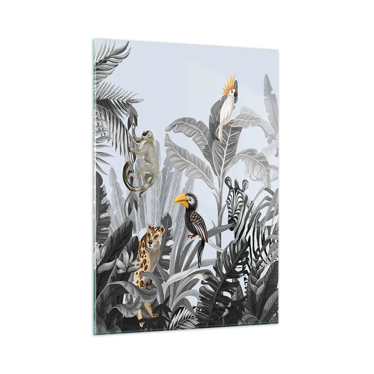 Quadro em vidro - Conto de fadas africano - 50x70 cm