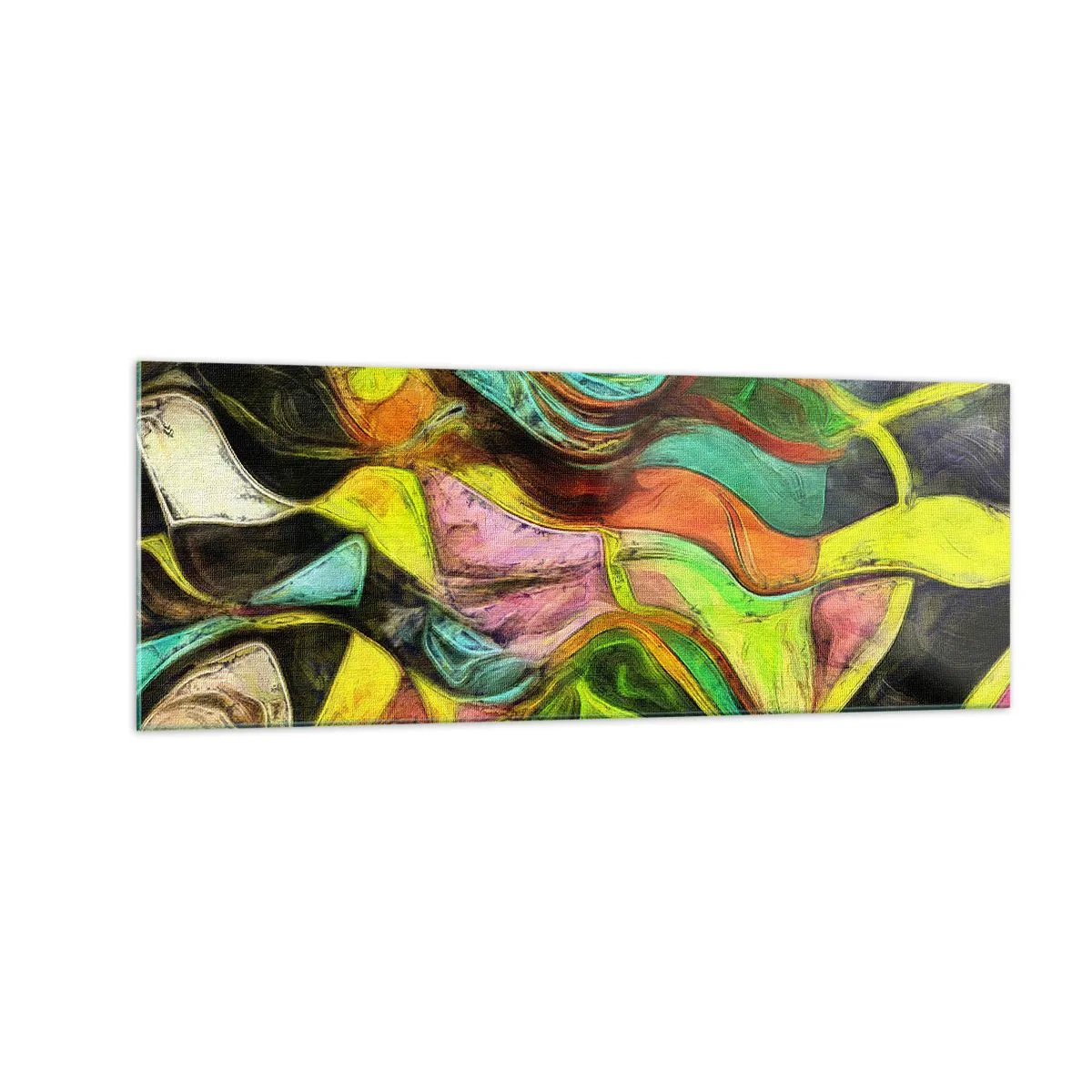Quadro em vidro - O movimento é vida - 140x50 cm