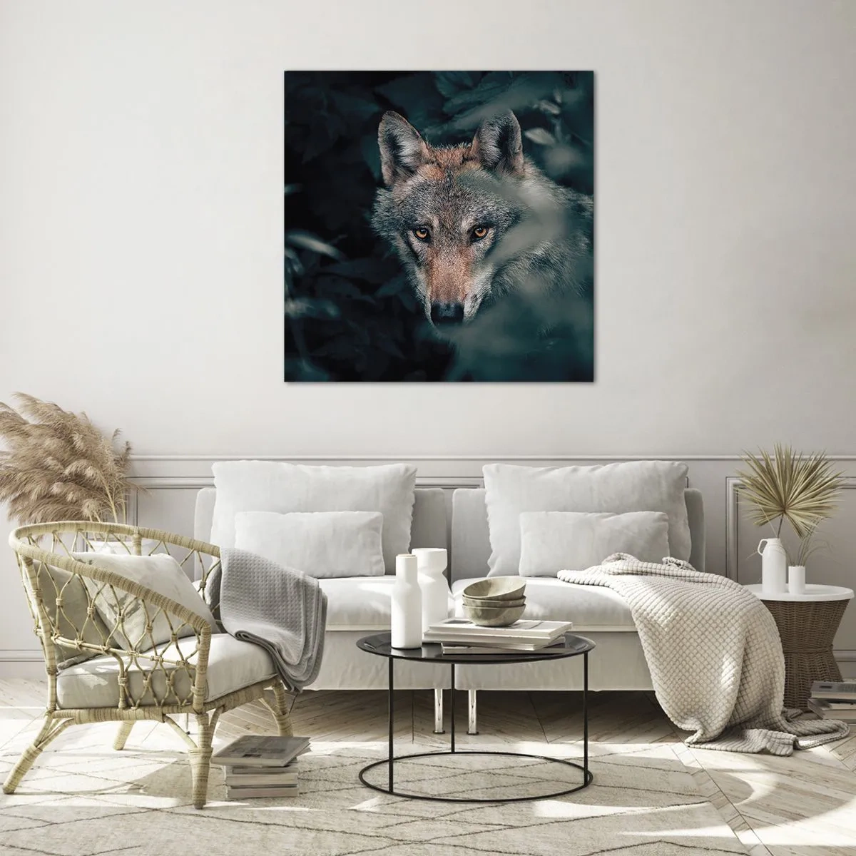 Quadro em vidro - Caçador - 30x30 cm