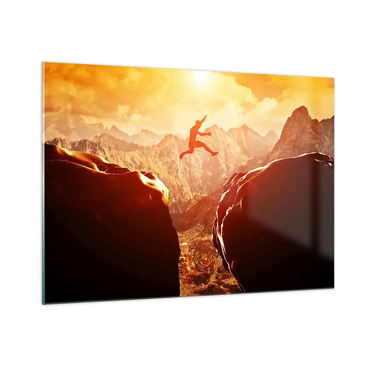 Quadro em vidro - Superando os limites - 100x70 cm