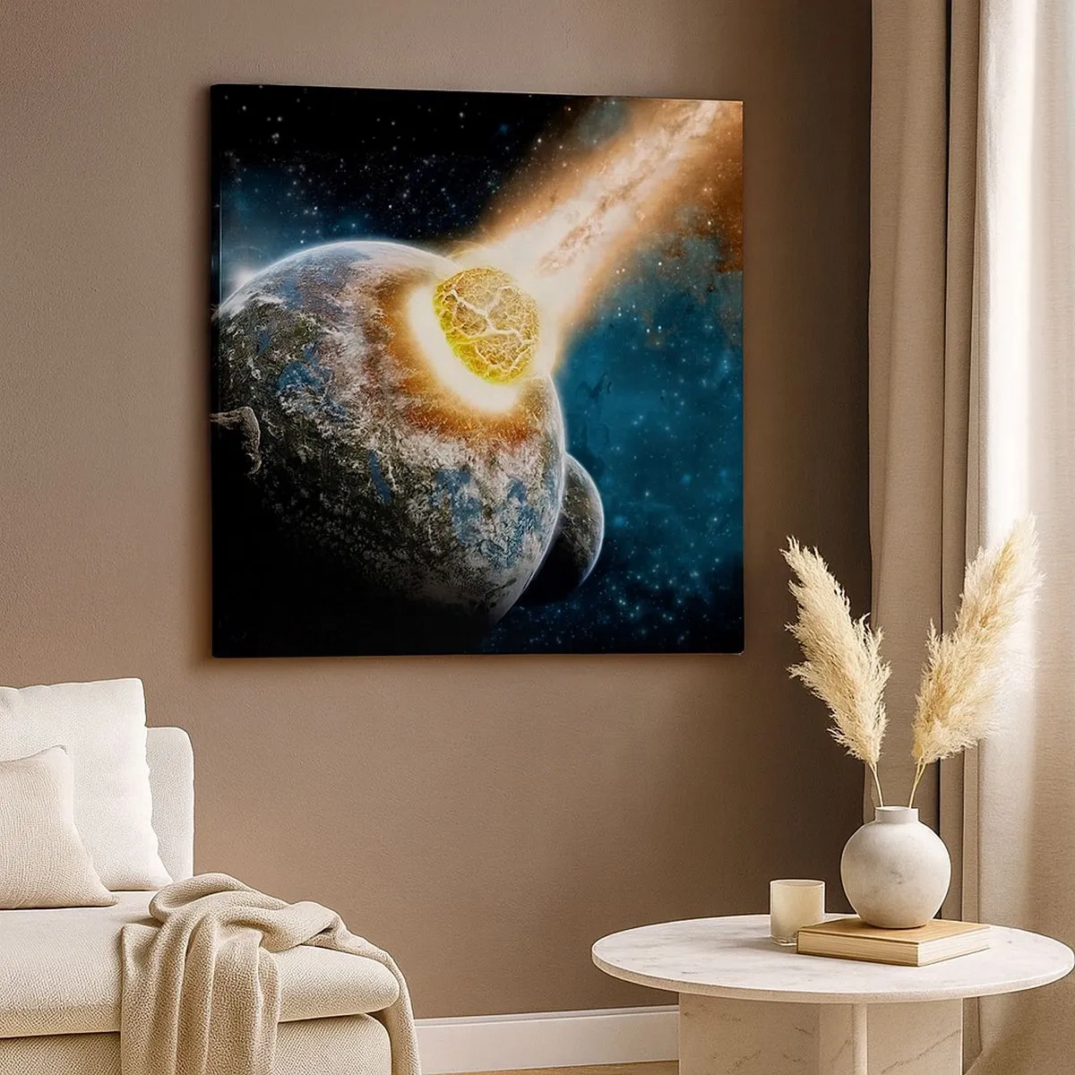 Quadro em tela - Extinção ou nascimento? - 30x30 cm