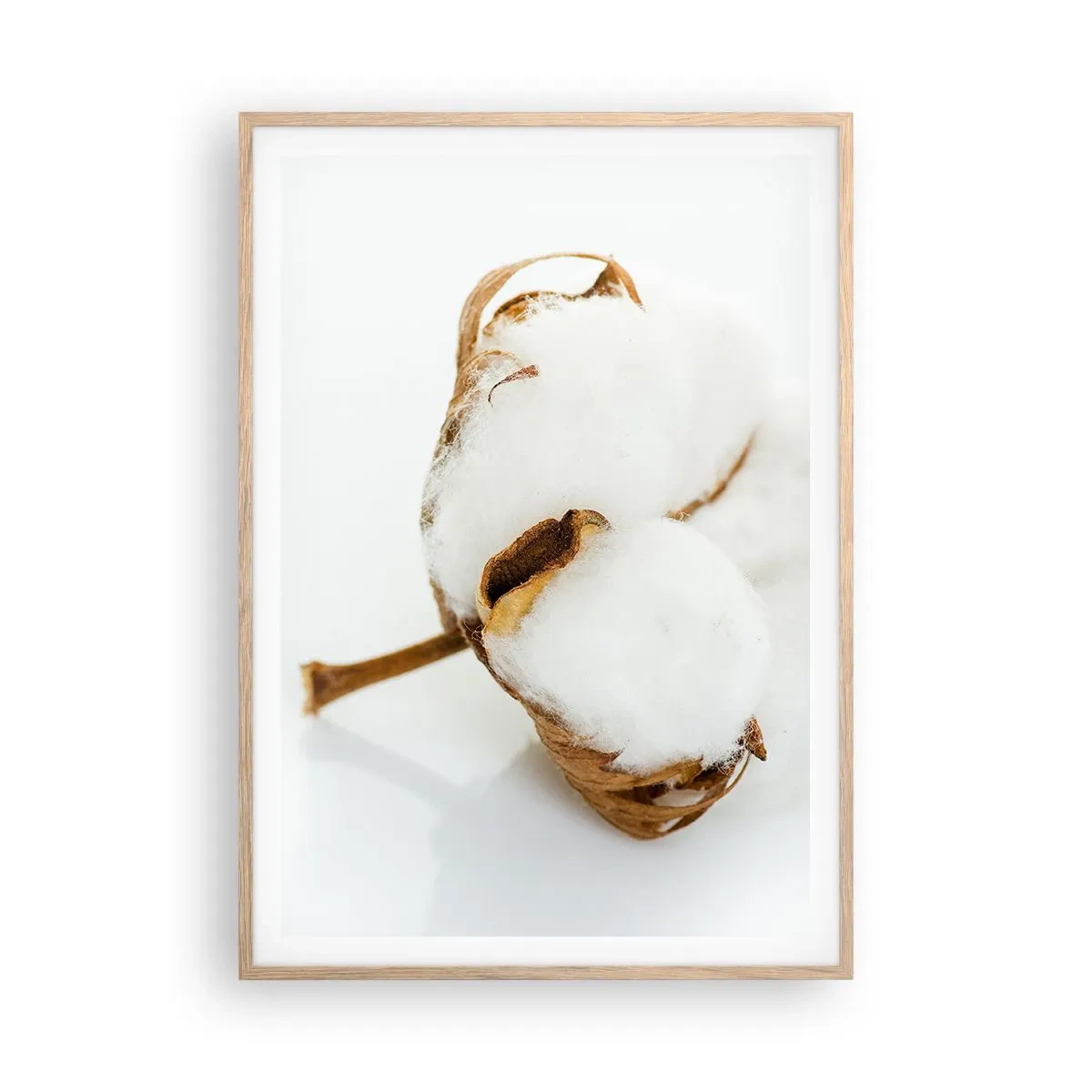 Pôster com moldura de carvalho claro - Suave por natureza - 70x100 cm