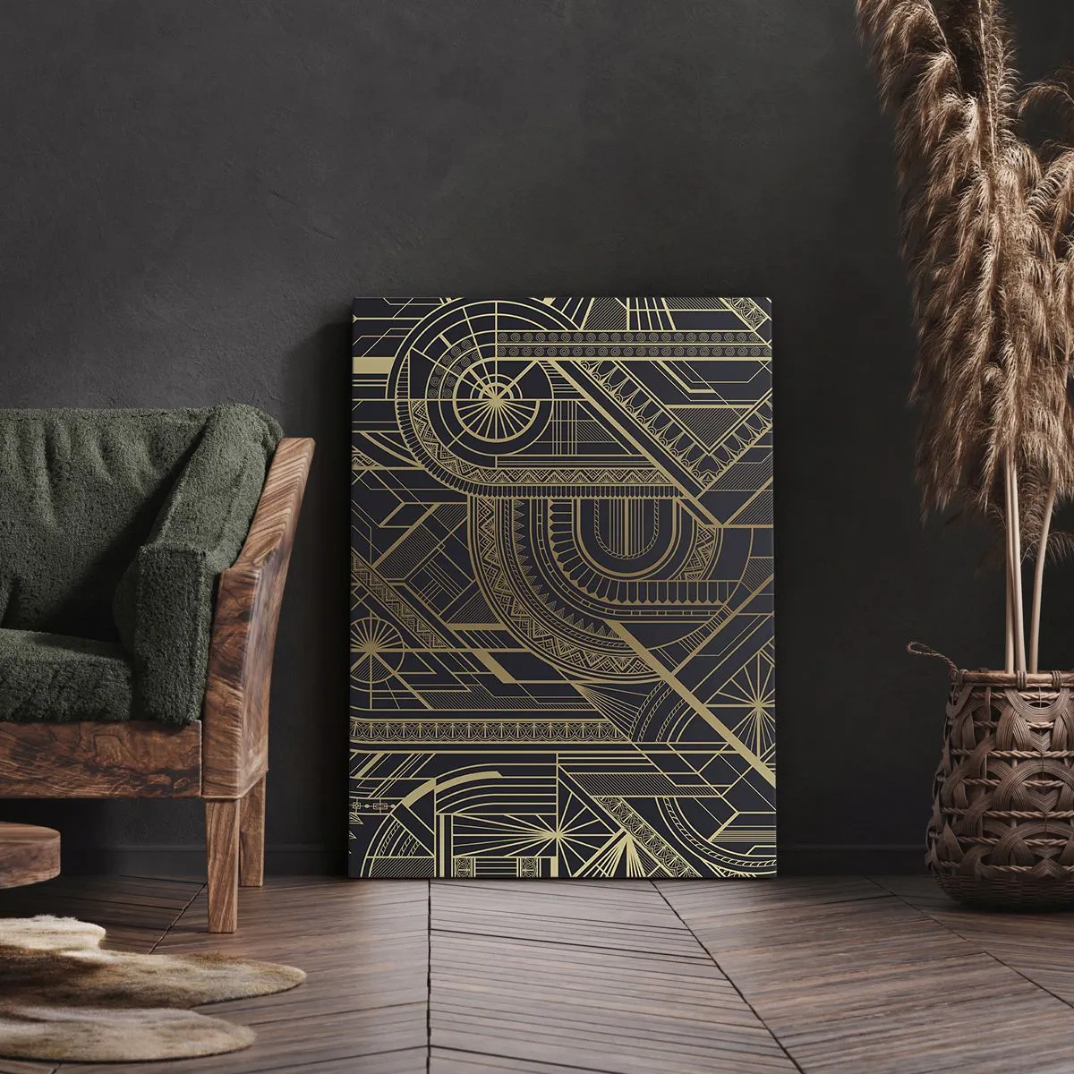 Quadro em tela - Conceitos, ideias, planos - 45x80 cm