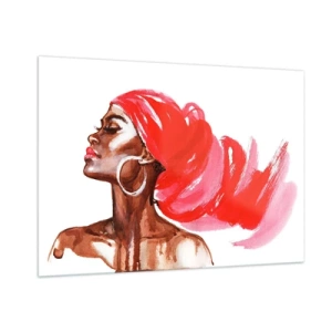 Quadro em vidro - Há um vento que abre as narinas de um homem - 100x70 cm