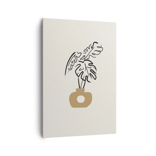 Quadro em tela - Monstera – decoração do lar - 70x100 cm