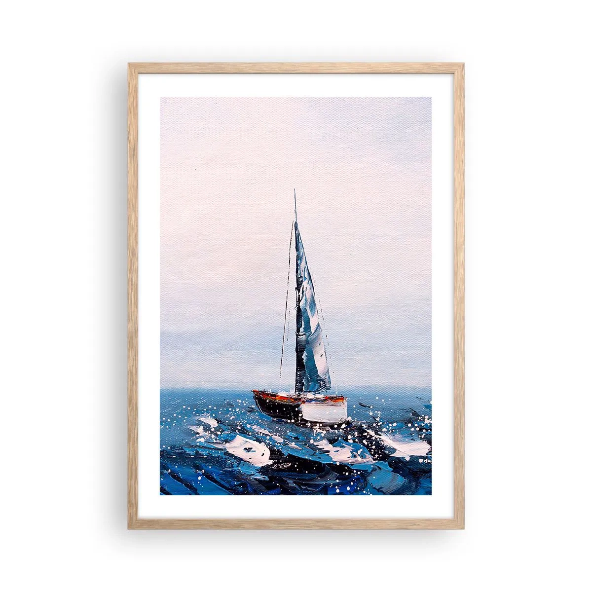 Pôster com moldura de carvalho claro - Irmandade do vento - 50x70 cm